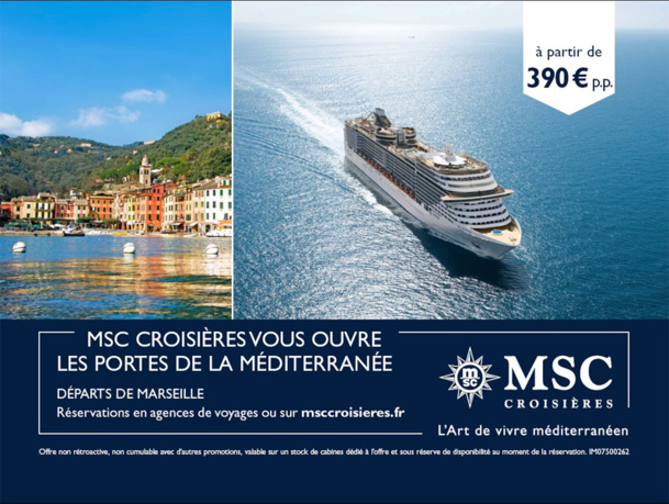 Visuel de la campagne de promotion lancée par MSC Croisières - DR