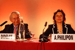 Bernard Didelot et Alix Philippon, président et vice-présidente de l'APS
