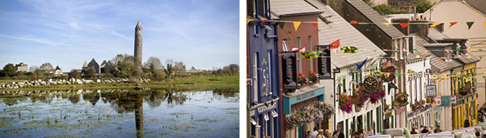 Monastère de Kilmacduagh © Tourism Ireland - Dingle © John Hession Monastère de Kilmacduagh © Tourism Ireland - Dingle © John Hession