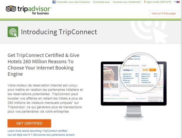 Les hôtels indépendants et les chambres d'hôtes pourront grâce à TripConnect, la nouvelle solution de TripAdvisor, afficher leur marque sur le comparateur des prix.