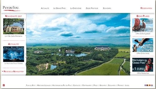 Le Puy du Fou lance la nouvelle version de son site web Le Puy du Fou lance la nouvelle version de son site web