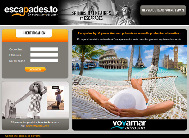 Le site Escapade.to offre la possibilité aux agents de voyages de monter leurs produits "à la carte" - DR Le site Escapade.to offre la possibilité aux agents de voyages de monter leurs produits "à la carte" - DR
