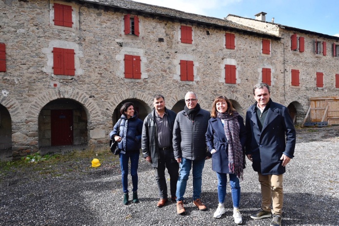 Carole Delga, présidente de la Région a visité le chantier - Le Grand Hôtel l'Ermitage - Photo Antoine Darnaud