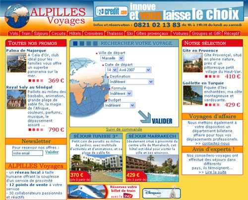 Le site Alpilles-Voyages.Com Le site Alpilles-Voyages.Com