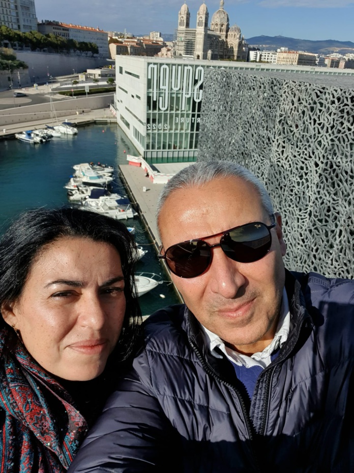 Samia et Raouf Benslimane en visite au Mucem