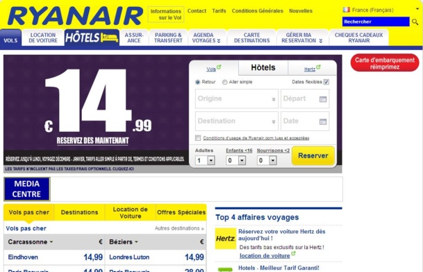 Ryanair a annoncé ses plans pour améliorer de manière significative son site web www.ryanair.com. Ces changements permettront d’améliorer davantage le service client. Ryanair a annoncé ses plans pour améliorer de manière significative son site web www.ryanair.com. Ces changements permettront d’améliorer davantage le service client.