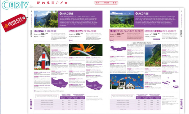 L'e-catalogue développé par Brochuresenligne.com avec le CEDIV et Speed Media Services permet d'accéder directement aux stocks en cliquant sur le prix "à partir de" - DR L'e-catalogue développé par Brochuresenligne.com avec le CEDIV et Speed Media Services permet d'accéder directement aux stocks en cliquant sur le prix "à partir de" - DR