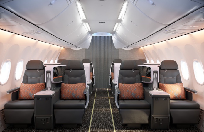 Singapore Airlines : la cabine comptera 10 sièges en classe affaire avec des fauteuils totalement inclinables - DR