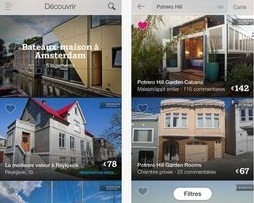 Les applications mobiles de AirBnb sont disponibles au téléchargement sur Apple Store et Google Play - DR