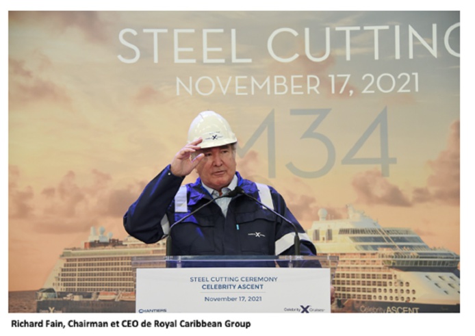 Le Celebrity Ascent devrait débuter sa navigation au début de l'année 2023 - DR Le Celebrity Ascent devrait débuter sa navigation au début de l'année 2023 - DR