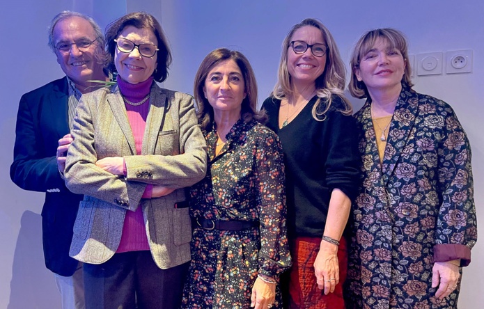 Les Femmes du Tourisme en force aux retrouvailles de EdV Entreprise du Voyage Grand Sud-Ouest, avec Alix Philippon, Valérie Boned, Bryndis Eriksdottir et Christine Giraud, présidente /photo JDL