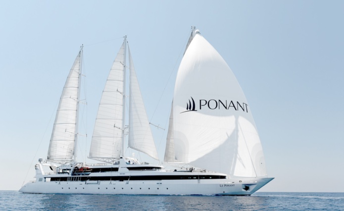 Le 3 mâts emblématique le Ponant a été entièrement rénové - photo Ponant Le 3 mâts emblématique le Ponant a été entièrement rénové - photo Ponant