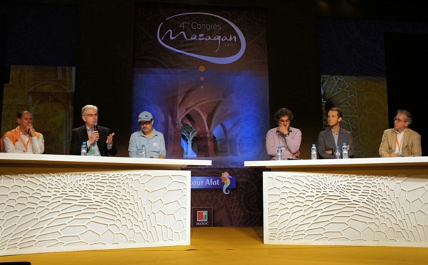 Autour de la table, Henri Hourcade (Air France),Thomas Busser (easyjet), Thierry de Bailleur (Emirates), Laurent Magnin (XL Airways), Michel Prieur (SNCF) et Jean-Pierre Lorente (Bleu Voyages) sont restés sur des positions clairement établies à l'avance. /photo CE Autour de la table, Henri Hourcade (Air France),Thomas Busser (easyjet), Thierry de Bailleur (Emirates), Laurent Magnin (XL Airways), Michel Prieur (SNCF) et Jean-Pierre Lorente (Bleu Voyages) sont restés sur des positions clairement établies à l'avance. /photo CE