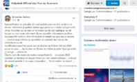 Voici le post dans le Helpdesk de Sabine Schneider dont fait mention Thierry Prengere - Capture écran