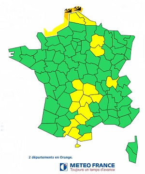 Le Nord (59) et le Pas-de-Calais (62) sont placés en vigilance orange par Météo France - DR
