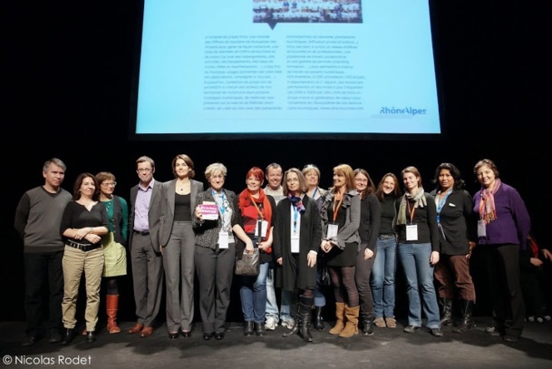 L'équipe Sitra recevant le label Or territoires innovants - DR : Nicolas Rodet