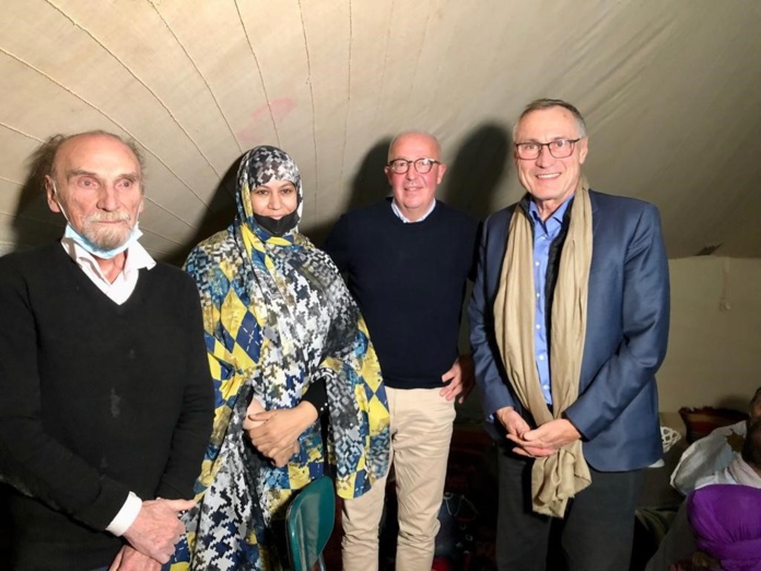 La Ministre du tourisme Madame  Naha Mint Hamdi Ould Mouknass entourée de Maurice Freund du Général Marc Foucaud et de Jean Marie Bockel - DR CH