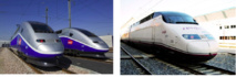 Les trains français et espagnols utilisés pour relier Barcelone. DR Les trains français et espagnols utilisés pour relier Barcelone. DR