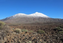Le Teide, plus haut sommet d'Espagne, sous la neige - DR : A.B.