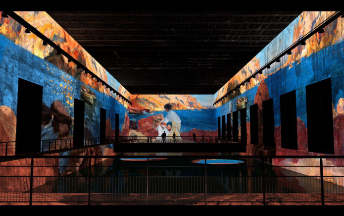 Simulation de l'exposition "Sorolla, promenades en bord de mer" - DR Simulation de l'exposition "Sorolla, promenades en bord de mer" - DR