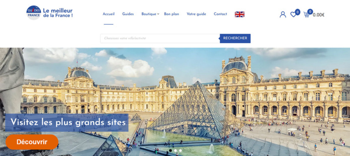 Copie écran du site Guides de France www.guides-france.com
