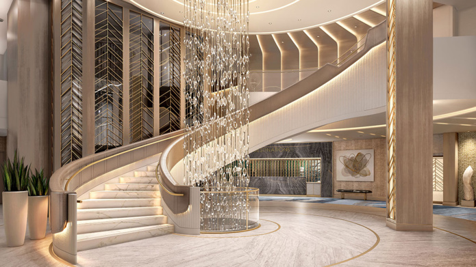 Vista, Allura Atrium © Oceania Cruises