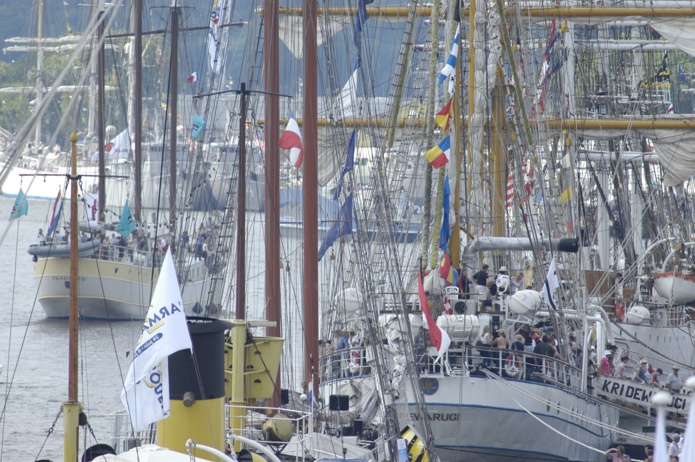 Vue de l'Armada de Rouen. La 8e édition aura lieu du 8 au 18 juin 2023 - DR