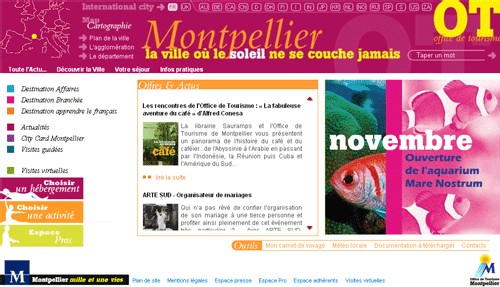 L'OT de Montpellier : nouvelle version du site Internet