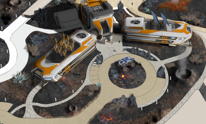 Station Cosmos et son restaurant Space Loop (© Futuroscope) Station Cosmos et son restaurant Space Loop (© Futuroscope)