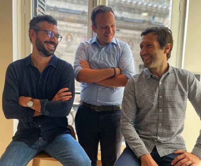 Axel Calandre, Benoît Dominique et Romain Bonvallet ont créé Mimat en 2020 - DR : Mimat