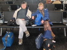 Claude et Arielle prêts à embarquer au MPCT à Marseille - Photo P.C.