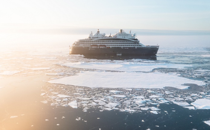 10 départs de croisières sont programmés a bord du "Commandant Charcot", propulsé au gaz naturel liquéfié - Crédit Photo Ponant