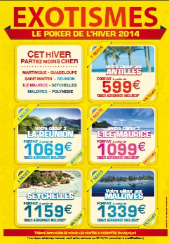 Le Poker de l'Hiver 2014 d'Exotismes fait l'objet d'une borhcure de 16 pages et d'un site Internet dédié - DR Le Poker de l'Hiver 2014 d'Exotismes fait l'objet d'une borhcure de 16 pages et d'un site Internet dédié - DR