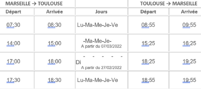Twin Jet triple son offre pour la liaison Marseille-Toulouse Twin Jet triple son offre pour la liaison Marseille-Toulouse