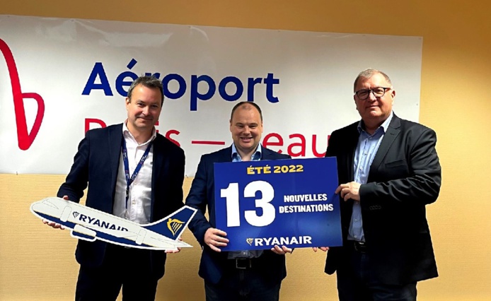 Paris - Beauvais : Ryanair lance 13 nouvelles destinations