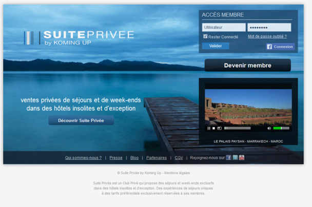 Suite-Privee.com revendique 300 000 membres Suite-Privee.com revendique 300 000 membres