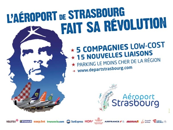 L'aéroport de Strasbourg fait sa révolution avec Che Guevara L'aéroport de Strasbourg fait sa révolution avec Che Guevara