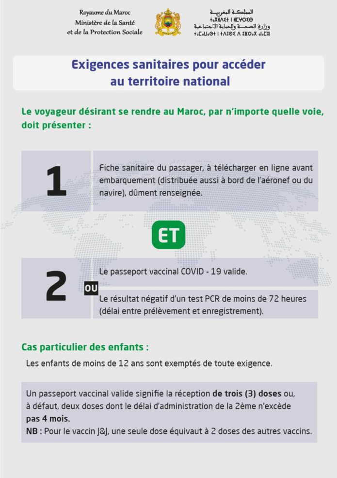 Covid Maroc : tout ce que vous devez savoir pour voyager - DR Covid Maroc : tout ce que vous devez savoir pour voyager - DR