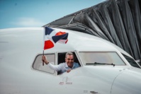 Le Président Luis Abinader dans un Boeing 737 MAX