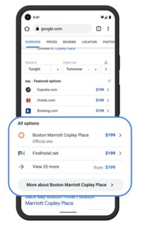 Avec les liens gratuits les sites des hôtels enregistrés dans Google arrivent en 1er - DR Avec les liens gratuits les sites des hôtels enregistrés dans Google arrivent en 1er - DR