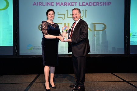 Air Transport World Award : Etihad Airways reçoit le prix Airline Market Leadership Award