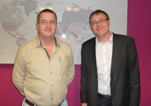 Thierry Houalard, son Président accompagné de Frédéric Marchand - DR Thierry Houalard, son Président accompagné de Frédéric Marchand - DR