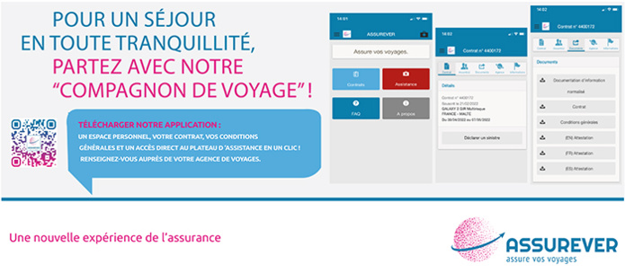 Cliquez sur le visuel ci-dessus pour télécharger l’application © Assurever Cliquez sur le visuel ci-dessus pour télécharger l’application © Assurever