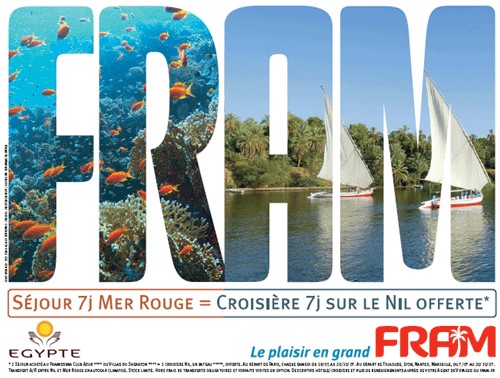 Egypte : FRAM lance une offre 7 = 14 Egypte : FRAM lance une offre 7 = 14