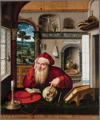 Saint Jérôme méditant dans son cabinet Joost van Cleve (©Clos Lucé)