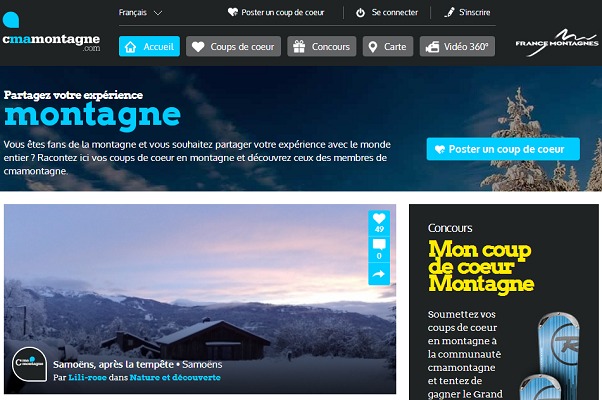 Cmamontagne.com : France Montagnes lance un site communautaire