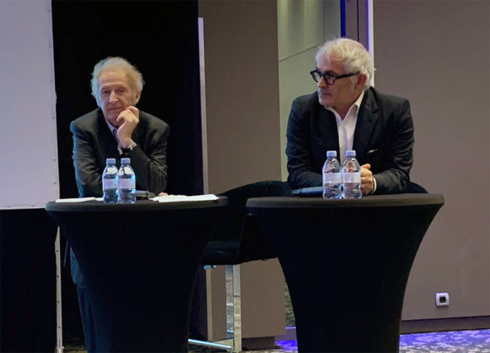 Gérard Feldzer et Jean-François Rial ont abordé le sujet complexe de la décarbonation du transport aérien. Ils ont notamment évoqué la production carburant de synthèse qui serait porteur d'espoir - Photo CE