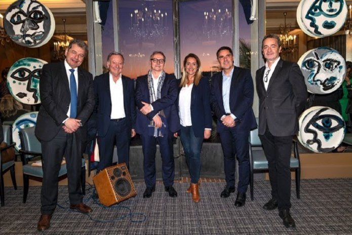 Le retour de la ligne Nice-New York opérée par La Compagnie a été célébré à Antibes le 5 avril 2022 - @La Compagnie Le retour de la ligne Nice-New York opérée par La Compagnie a été célébré à Antibes le 5 avril 2022 - @La Compagnie