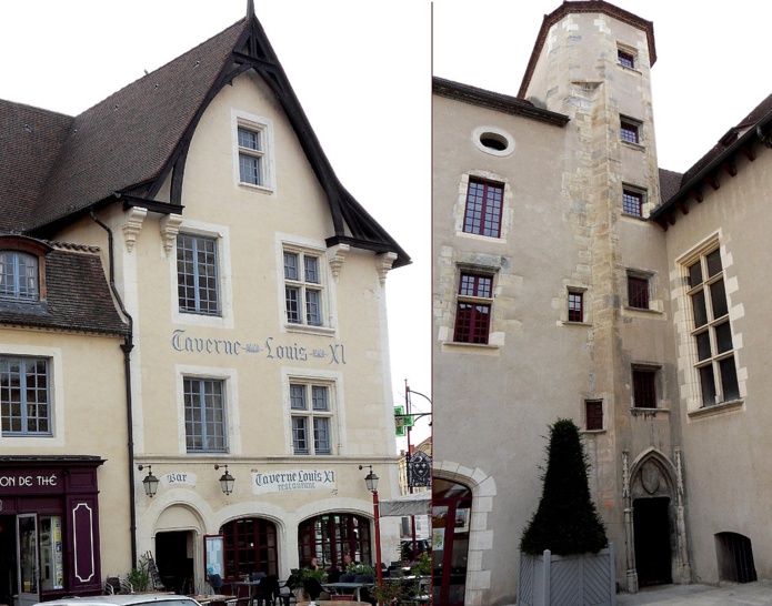 La taverne Louis Xi et le château à Cusset (©Wikipedia)