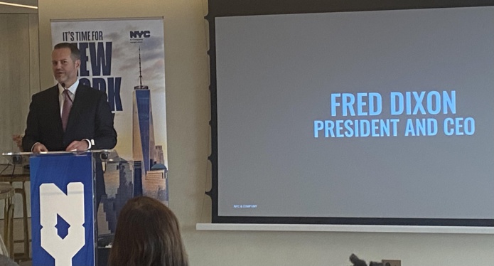 C'est à Paris que NYC & Company et son président, Fred Dixon, a lancé sa campagne européenne de promotion du tourisme de New York - DR : LG C'est à Paris que NYC & Company et son président, Fred Dixon, a lancé sa campagne européenne de promotion du tourisme de New York - DR : LG